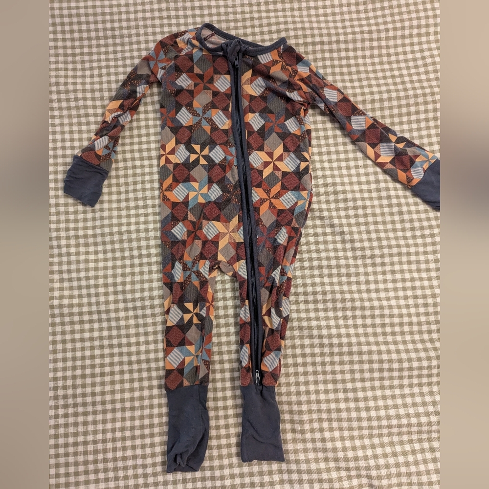 Little Crowns & Capes Autumn Patchwork Zippie Sleeper